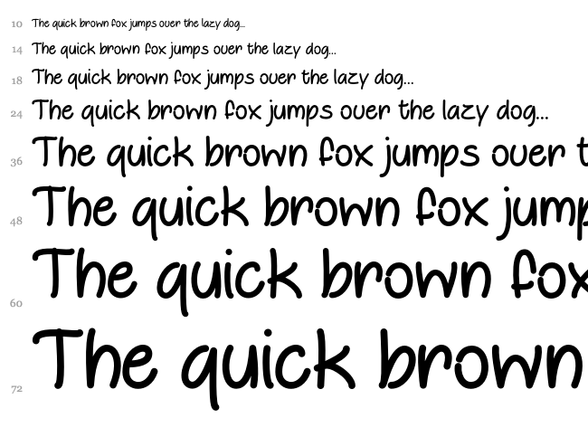 Otterly Adorable font waterfall